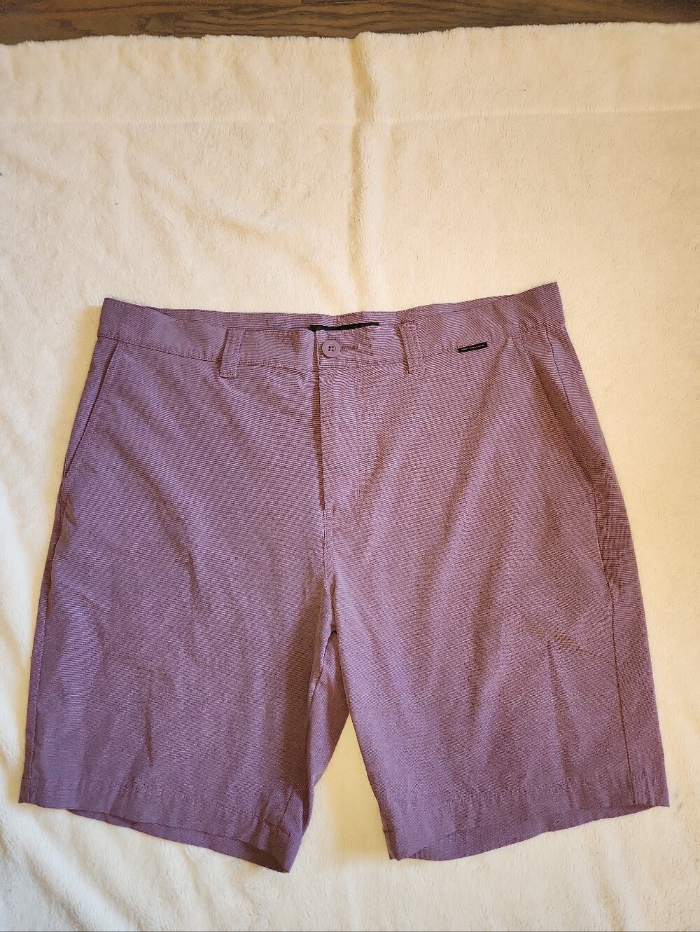 Travis Mathew Purple Lavender Flat Front Performance Golf Shorts Men's Size 36 - Picture 6 of 6